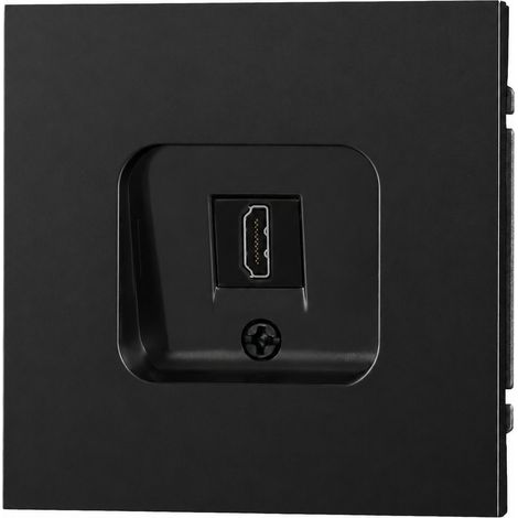 Prise HDMI série Z standard européen en PC ignifuge noir 13 × 9 × 10 cm – Livraison gratuite