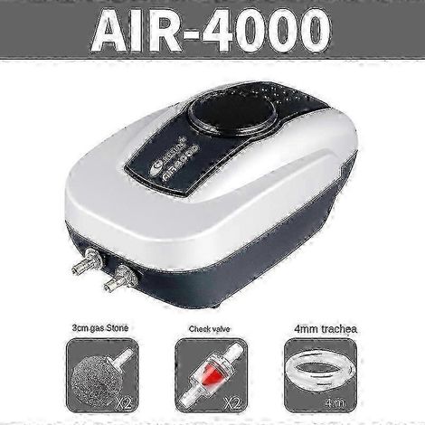 Kit pompe à air et aérateur pour bassin - Système d'aération tout-en-un pour bassins à koï de moins de 1000 gallons 4000 (1/4)