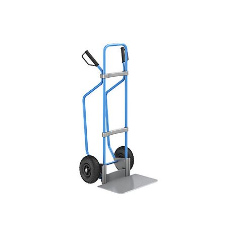 eurokraft pro  Carrello per sacchi con pattini  blu  piano di
