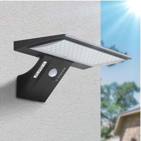 Lampes solaires d'extérieur, éclairage extérieur solaire avec détecteur de mouvement 2600 mAh, lampe de sécurité sans fil étanche, applique murale de jardin (batterie remplaçable) (1/5)