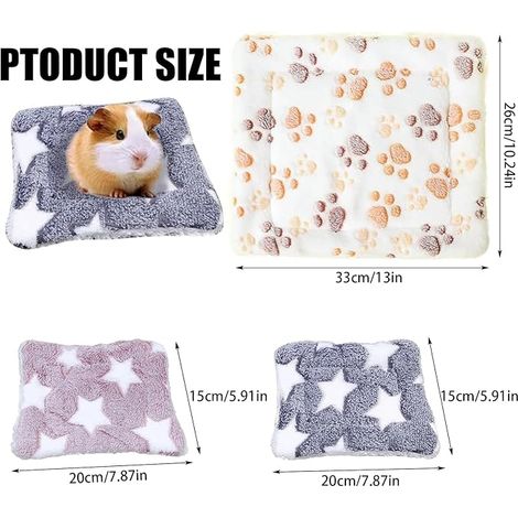 Rabbit Mat, Rabbit House, Rabbit Mat, Rabbit Cushion, Guinea Pig Bed for Guinea Pigs, Rabbits Hamsters (Type A) (1/4)