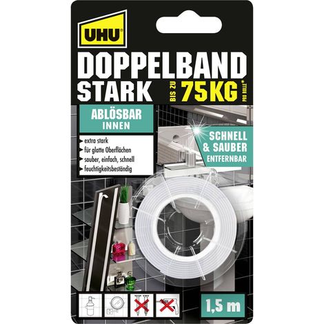 UHU 46890 Nastro per fissaggio Trasparente 1 pz.