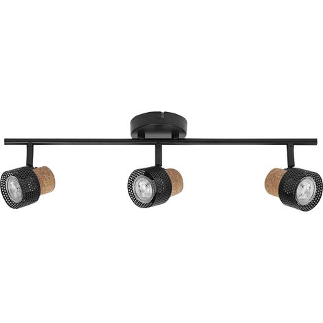 LEDVANCE LED-Deckenleuchte, 4058075828728, 3 x GU10, 10,2W, 690lm, 2700K, schwarz (1/5)