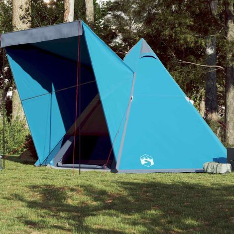 vidaXL Tente familiale tipi 6 personnes bleu imperméable (1/5)