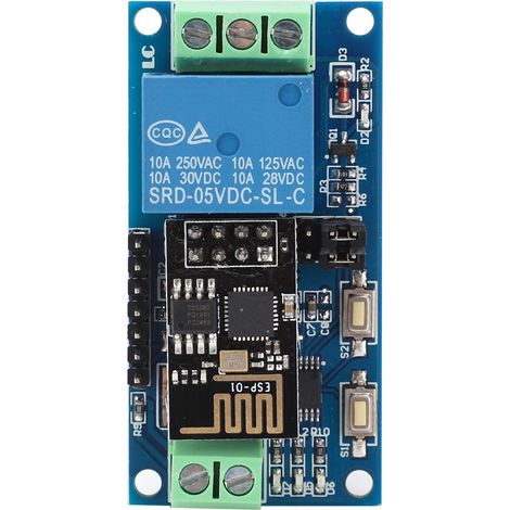Module WiFi 1 canal 5V ESP8266 Relais sans fil pour télécommande Android APP interrupteur domotique smartphone (1/5)