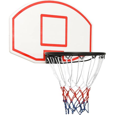 Basketballkorb Weiß 71x45x2 cm Polyethylen