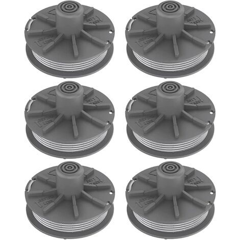 Lot de 6 bobines de fil pour débroussailleuse Gardena 5307-20, pour Easycut 400 Art. 8846, EasyCut 400/25 Art. 9807, ComfortCut450 Art.8847 (1/5)