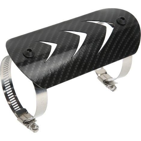 Auspuffrohr aus Edelstahl, Hitzeschutzblech, universell für Motorräder, Carbon-Optik (1/5)