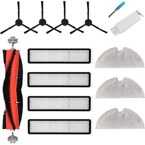 14 teiliges Ersatzteilset passend für Xiaomi Dreame D9 Staubsauger (schwarz) (1/4)
