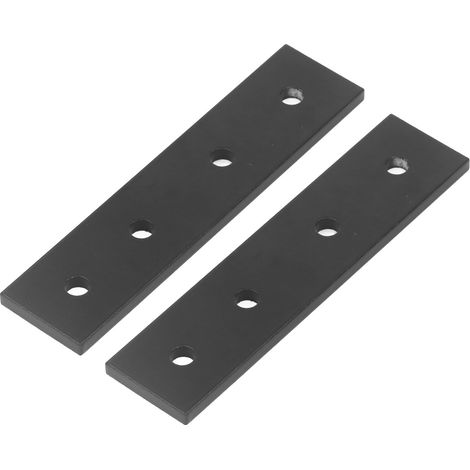 2 plaques de connexion à 4 trous en alliage d'aluminium, supports plats droits, accessoires de fixation métallique 4040 (1/5)