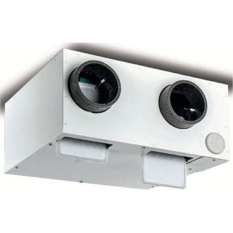 Axelair – VMC double flux autoréglable compacte 125 m³/h – rendement thermique 80% – moteur EC 3 vitesses – VDFTMIN