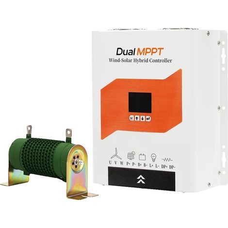 Controlador híbrido eólico-solar, tecnología MPPT, monitorización en tiempo real, DMPPT-12 24 48V Automático (1/2)