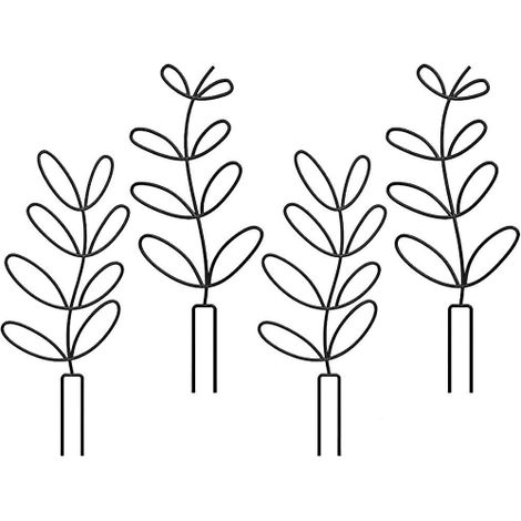 Zimmerpflanzenstützen, blattförmige Gartenstützen für Kletterpflanzen (1/5)