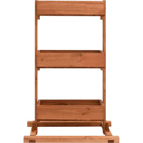 Jardinière, Pot de Fleurs d'extérieur, 52x30x78 cm Bois de sapin OIB7069E (1/5)