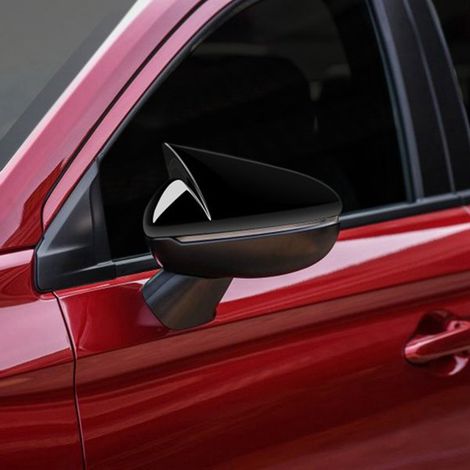 pair Color: Glossy Black Material: ABS plastic Car rearview mirror cover, side mirror housing, decorative shell (1/4)
