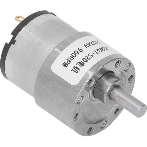 Moteur à Courant Continu 24V 960 Tours par Minute, Réducteur Silencieux et Couple Puissant avec Capteur Hall (1/5)
