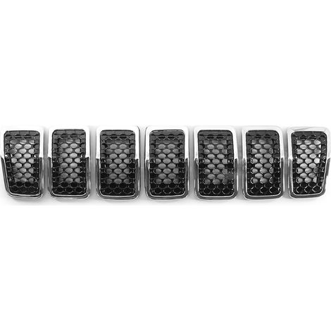 Frontgrill, sechseckiger Filter, schwarzes Gitter, galvanisiert, Zubehörteile