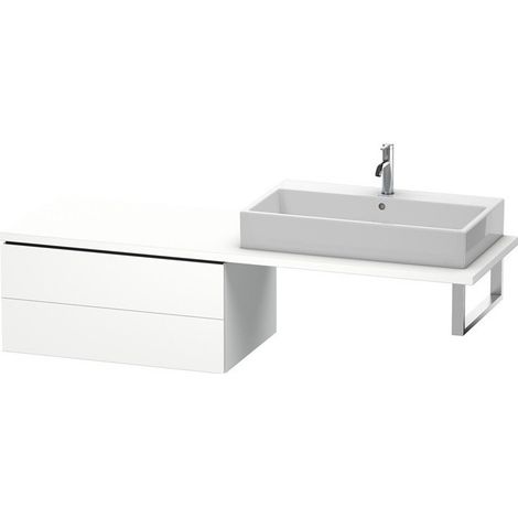Meuble bas console L-CUBE 400x820x547mm blanc mat
