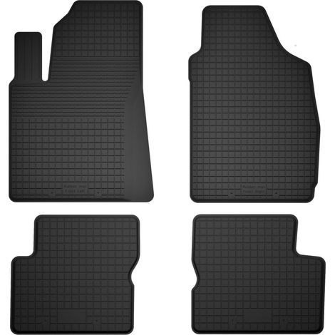 Gummifußmatten für Automatten, 4er-Set, universell passend für: Fiat Panda III Schrägheck (ab 2012)