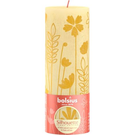 Bolsius Rustieke Stompkaars 19x6.8 cm Butter Yellow