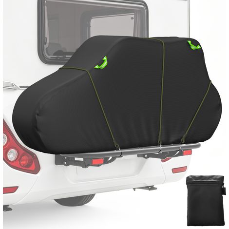 Bâche de transport pour 2‑3 vélos 210×80×115 cm, bâche épaisse étanche, boucles réglables, 3 sangles 1,5 m + sac de transport, pour camping‑cars et SUV (1/5)
