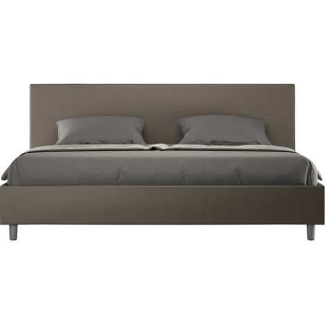 Letto Matrimoniale Large 180x200 cm Senza Rete Adele Cappuccino (1/4)