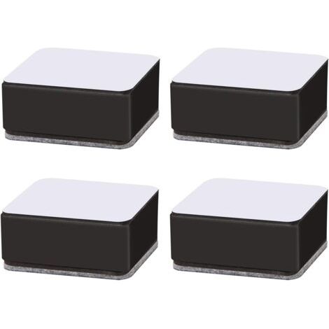 Möbelfüße, Bettbeine, Tischfüße, Schlafsofafüße, Bettfüße aus Kohlenstoffstahl, selbstklebende Möbelfüße für Sofa, Couchtisch, Kleiderschrank, Bett, Schreibtisch, 4 Stück