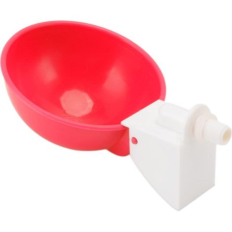 Automatic Chicken Waterer, Set of 10 Pieces (Red) (1/5)