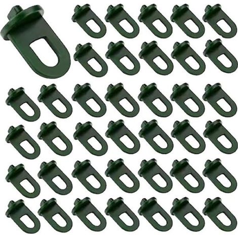 Gewächshaus-Clip-Set (50-teilig), extrem starke Klemmkraft, mit Ringschnallen – für optimale Unterstützung Ihrer Gewächshauspergola und Pflanzen – Gewächshauszubehör