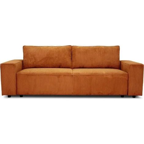 Casapy Schlafsofa 3 Plätze Terracotta