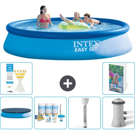 Intex Piscina Easy Set Rotonda - 396x84 cm - 7-pezzi  S52