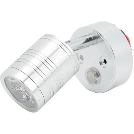 Lampe de lecture LED pour camping-car, lumière blanc chaud, variateur tactile, 12-30 V, 3 W, pour chambre, cabine, camion, remorque, bateau ou yacht (1/5)
