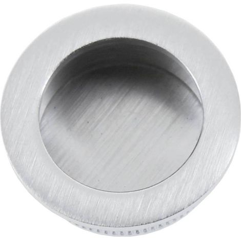 NICCHIE TONDE X ANTINE SCORRIMENTO MM.40 OTTONE CROMO SATINATO. Prezzo per 1 pezzo.