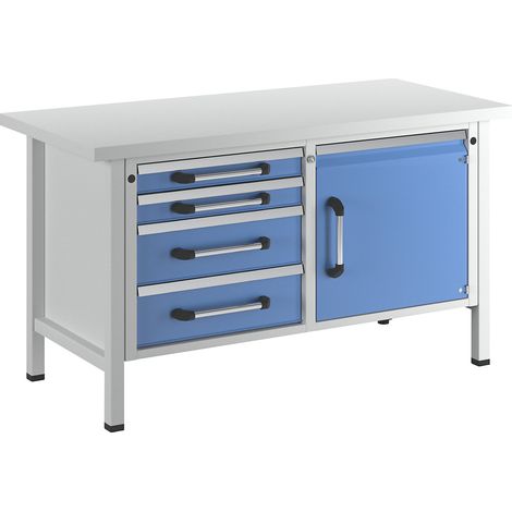 eurokraft pro, Établi sur piétement, largeur 1500 mm, 4 (1/5)