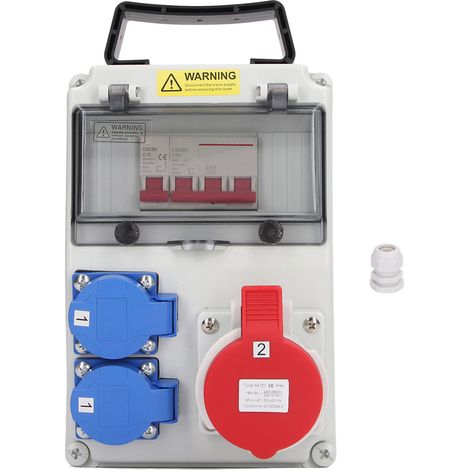 Distributeur de puissance AC 200‑250V prise universelle AC 220‑380V 240‑415V prise CEE avec disjoncteur (1/5)