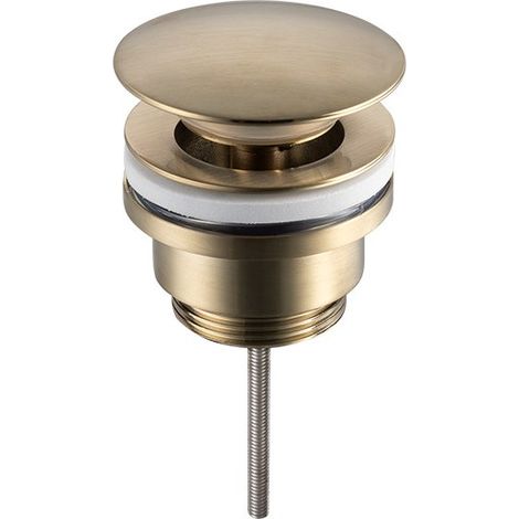 Bonde de Lavabo avec Bouchon de Vidange Pop-up pour Lavabo Blanc en Céramique et Cuivre , Grille pour Evier Cuisine, Faciles à Nettoyer et à Installer (1/3)