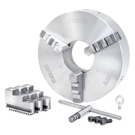 Fervi M049A/400 Mandrino a 3+3 griffe autocentrante di precisione per tornio (1/3)