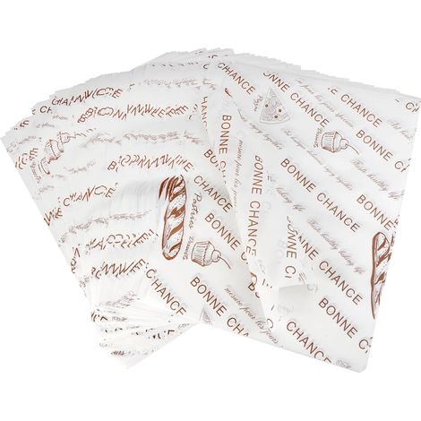 100 fogli di carta oleata ecologica, 38x28 cm, per confezionare alimenti. (1/5)