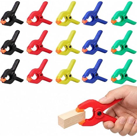 15 Pièces Pince, Pince A Ressort, Pince De Serrage, Pince A Clips (1/5)