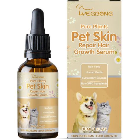 Soin pour la peau des chats et des chiens - Essence nettoyante, hydratante et nourrissante pour la peau, le pelage et les plaies - 30 ml (1/5)
