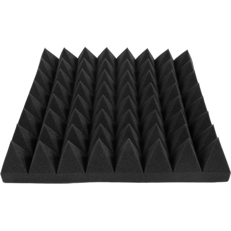 Panneau Acoustique en Mousse Pyramidale Épaissie, Isolation Phonique Efficace, Réduction du Bruit, Absorption Sonore pour Studio d'Enregistrement (1/5)
