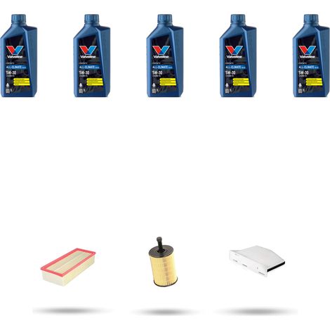Kit tagliando 3 FILTRI e 5L OLIO compatibile con Vw Caddy III (2c) 1.9 TDI 55kw Dal 2005 (1/5)