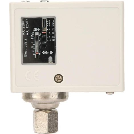 Electronic Pressure Control Switch, Female G1/4", for Pumps, HVAC Refrigeration Systems, Corrosion Resistant SPDT Switch (1/5)