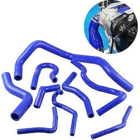 Kit de 9 durites de radiateur en silicone pour Honda Civic D15 D16 EG EK 1992-2000 (bleu) ( )