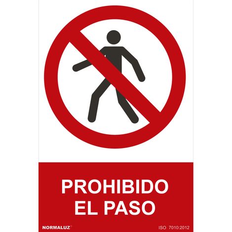 „Einfahrt verboten“-Schild (0,7 mm PVC) 30 x 40 cm normaluz