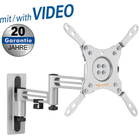 my Wall Support de TV für Wohnmobile HC2-3L, Support de TV Wandhalterung für Wohnmobile und Wohnwagen, Support de TV, schwenkbar, neigbar, VESA kompatibel