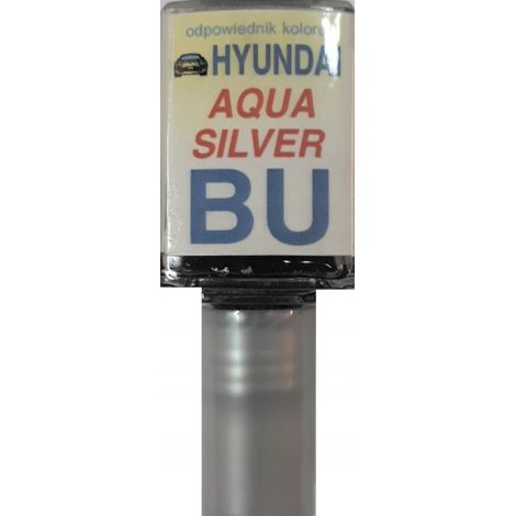 Reparación de arañazos en la pintura del coche Hyundai BU color plata aguamarina, 10 ml arasystem (1/5)