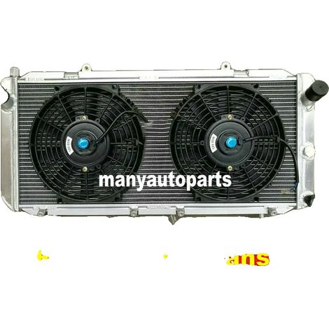 Radiador, material de aluminio, dimensiones 36" x 19" x 3", compatible con el modelo de coche deportivo SW20 de 1991 a 1995, refrigeración de alta eficiencia, pesa 20 libras. (1/5)