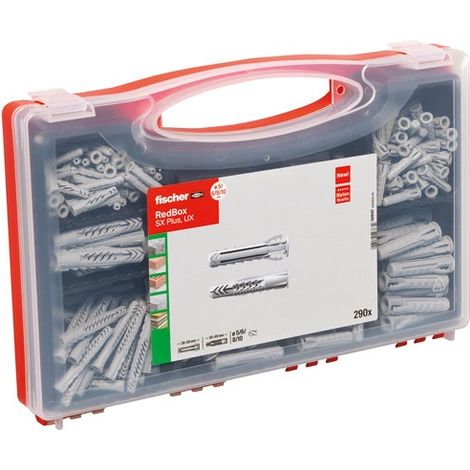 FISCHER - Coffret d'assortiment de 290 chevilles nylon (1/5)
