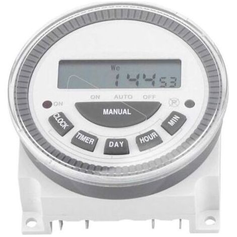 16A Minuterie Hebdomadaire Horloge Programmable Hebdomadaire Programmateur Interrupteur Relais avec Cache Anti Poussière pour Appareils Ménagers Lampe (1/4)